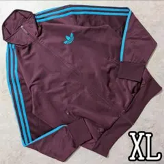 超希少⭐アディダス海外製ヴィンテージファイヤーバードトラックジャケットマルーン