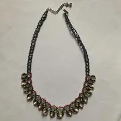 ハンドメイド　未使用品　スワロフスキー使用ビーズネックレス