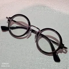 レトロ ロイドメガネ 特殊フレーム眼鏡 アイウェア ラウンド シルバー