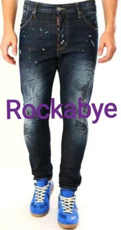 名作D2ディースクエアードブラックシャドウペンキデストロイクラシックケニーデニム