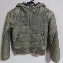 DIESEL キッズ 中綿ジャケット カモフラ柄 フード付き