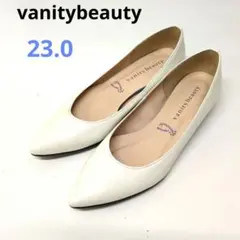 【日本製】vanitybeauty 晴雨兼用　ポインテッドフラットシューズ　23のサムネイル