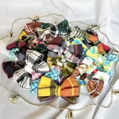 【現品限り】トリミング　リボンチョーカー　　アソート　40個セット