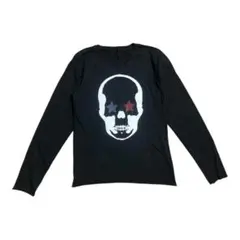 y2k archive vkei スカル 星条旗風 平成　長袖Tシャツのサムネイル