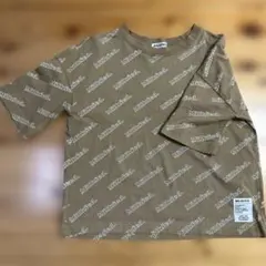ミルクフェド　ビッグシルエット　総柄ロゴTシャツ　ベージュのサムネイル