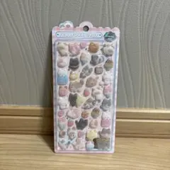 新品　ふわふわドロップシール　フロッキーシール　ねこ　クーリア