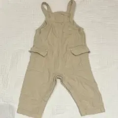 ベージュ オーバーオール 12-18ヶ月