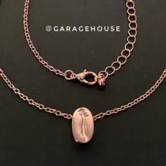 珈琲豆のペンダント [ 銅色 ] ネックレス 45〜55cm