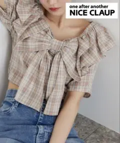 one after another NICE CLAUP ブラウス