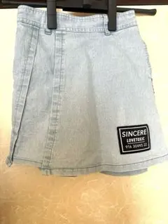 ラブトキ　デニム　インナーパンツ付きスカート スカパン