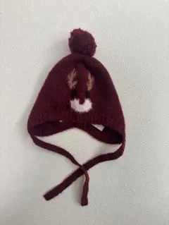 ニット帽 トナカイ　ボンネット　6〜12m