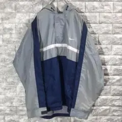 【好配色】NIKE アノラック ハーフジップ ナイロンジャケット L ゆったり