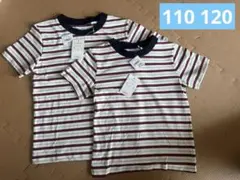 西松屋 ボーダーTシャツ 110cm 120cm 2枚セット　男の子　半袖　夏