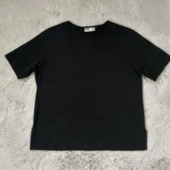 DAKS ダックス 半袖 Tシャツ カットソー 黒 ロゴ刺繍　フリーサイズ