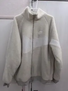 NIKE リバーシブル ジャケット ボア フリース  ホワイト&ホワイト