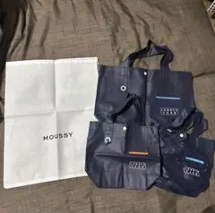 MOUSSY ロゴ入りラッピング袋&ROWRYS FARMのショップ袋4点セット