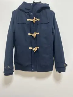 ネイビー ダッフルコート トグルボタン