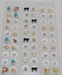 18時までさらにお値下げサービス品！耳ツボジュエリー６０粒　金アレ対応