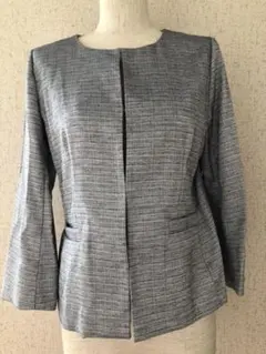 Te chichi/七部袖ノーカラージャケット/サイズL