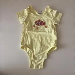 petit main イエロー ロンパース 70