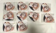 A3！ 秋組【摂津万里】アニカフェ 等身 ハート型缶バッジ キャラバッジ