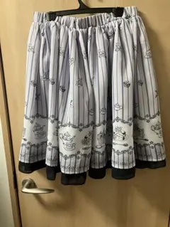 axes femme POETIQUE スイーツ ストライプ スカート サックス