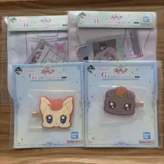 一番くじ プリキュア　G賞 お役立ちコレクション　ラバークリップ・H賞 2種