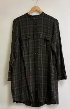 H&M DIVIDED チェック柄 長袖ワンピース 42