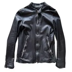 希少✨美品✨シシ sisii 牛革 カウレザージャケット 黒 シングルライダース sisii sisii(シシ)ウォッシュドレザー シングルライダース