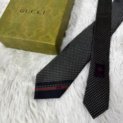 【箱付】GUCCI グッチ アニマリエ ビー シルク イタリア製 ナロータイ
