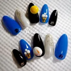 Wiiis nail　ネイルチップ／月見うさぎ