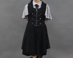 axes femme 燕尾デザインロングベスト ブラック