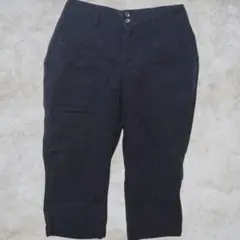 US古着✨美シルエット✨ ドッカーズ カプリパンツ クロップド ネイビー　七分丈