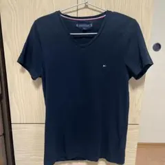 TOMMY HILFIGER ブラック Vネック TシャツSサイズ