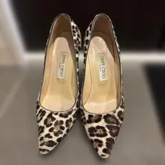 ジミーチュウ　ハイヒール　豹柄