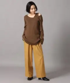 リブアシメ2Pプルオーバー