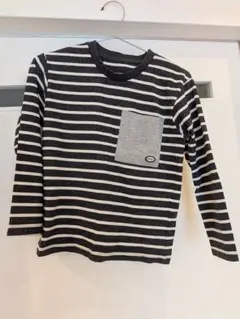 【子供用秋服】長袖カットソー ワンポイント胸ポケット140センチ