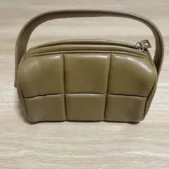 ADD CULUMIN ベージュ キルティング ハンドバッグ