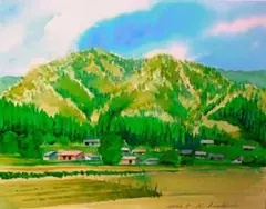 水彩画 風景画 額装済み 2026年作品 F6号サイズ - メルカリ