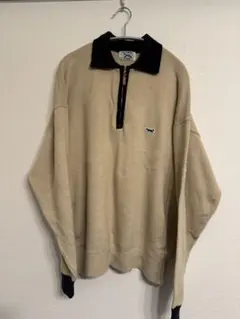 the fox collection ハーフジップニット