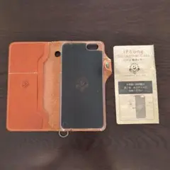 栃木レザー　フクロウ　 オイルレザー 手帳型iPhoneケース