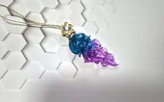 クラゲ型ストラップ 青紫