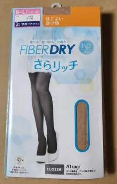 CLOSSHI FIBER DRY さらリッチ タイツ M-L オークルのサムネイル