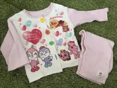 アンパンマン 長袖パジャマ キルティング 90ピンク