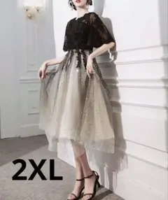 パーティードレス　ワンピース　結婚式　レース　二次会　黒　オケージョン　かわいい