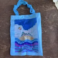 匿名配送⭐︎ガチャガチャ　コジコジ　コレクションエコバッグ　コジコジと海