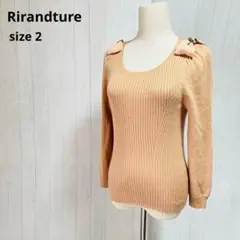 Rirandtureリランドチュール　長袖ニットセーター【2】リボン　a620