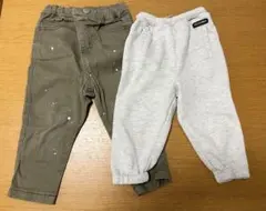 ［petit main] ズボン　パンツ　2枚セット 90