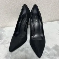 【美品】RANDA パンプス　黒スエード ハイヒール　ポインテッドトゥ