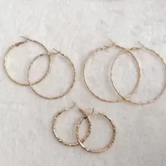 フープピアス 3セット